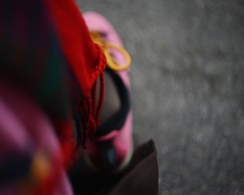 Close up of comfortable footwear